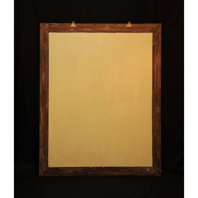 Antique Gilt & Embossed Wall Mirror For Sale - Image 5 of 6