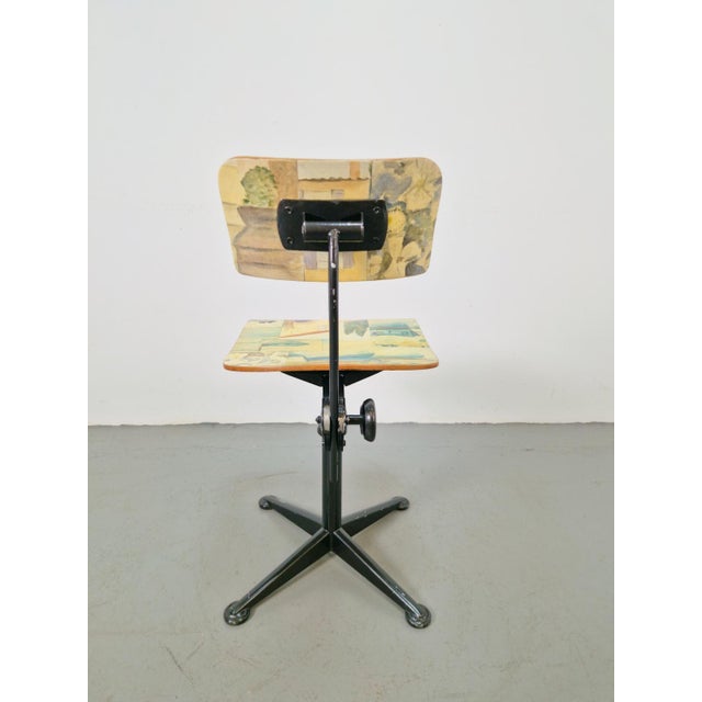 Cream Vintage Desk Chair by Friso Kramer for De Cirkel Ahrend, 1960 For Sale - Image 8 of 11