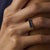 Mid 20th Century Vintage Sapphire Diamond 18k Yellow Gold Band, Size 5.5 For Sale - Image 5 of 6