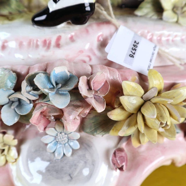 White Large Vintage Italian Denrose Ceramic Figurine For Sale - Image 8 of 18