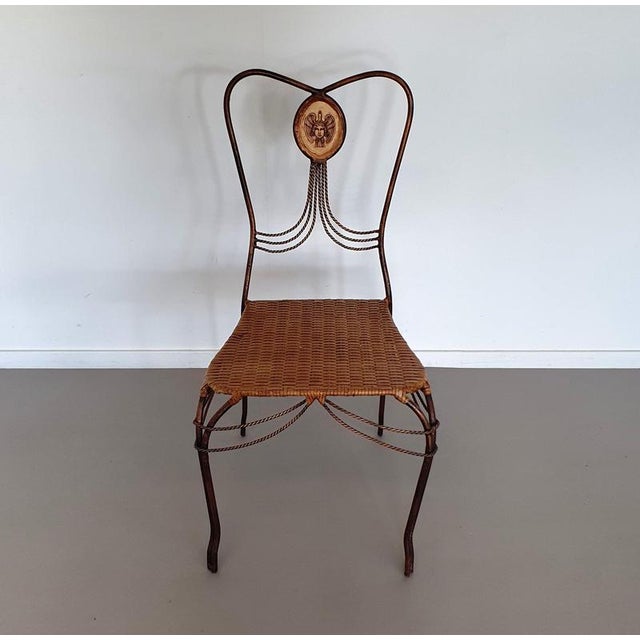 Medaillon Garden Set in Wrought Iron, Italy, 1970, Set of 5 For Sale - Image 11 of 18