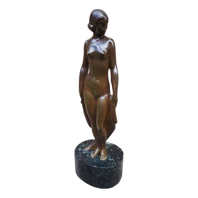 Lucien Alliot, Art Deco Sculpture, 1920s-1940s, Bronze For Sale