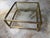 1970s Vintage Hollywood Regency Mastercraft Style Brass and Glass Coffee Table For Sale - Image 5 of 5