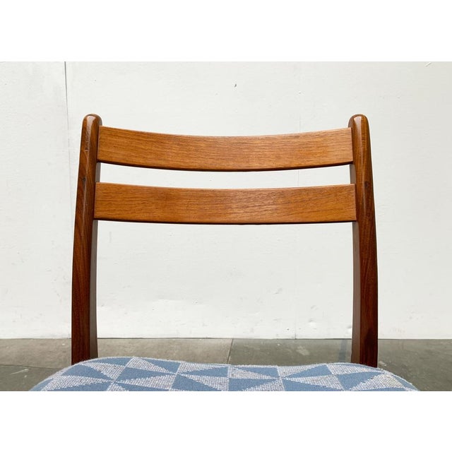 Blue Set of Minimalist Pattern Chair, 1960s For Sale - Image 8 of 18