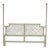Hollywood Regency Faux Bamboo Posted Painted King Size Headboard 6681 For Sale