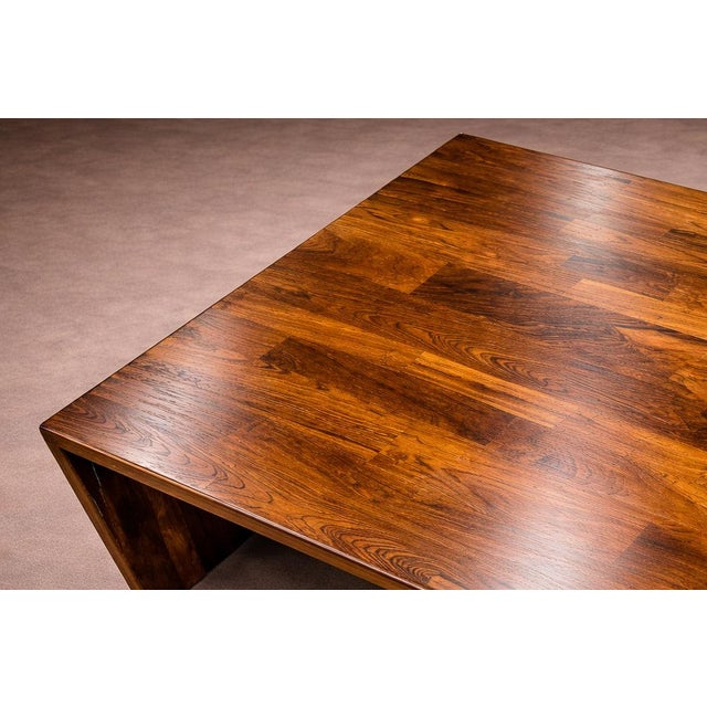 Jorge Zalszupin Brazilian Mid-Century Modern Foldable Desk in Rosewood, Jorge Zalszupin, 1970s For Sale - Image 4 of 12