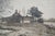 Printmaking Materials Antique James Calahan Farmhouse Cottage Panoramic Landscape Etching 25" For Sale - Image 7 of 10
