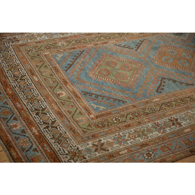 Traditional 1930s Vintage Persian Malayer Diamond Medallion Wool Rug Runner For Sale - Image 3 of 10