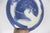 Blue Vintage Hand Painted Fish Pottery Plate For Sale - Image 8 of 8