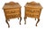 Vintage French Bedside Tables in Oak, Set of 2 For Sale