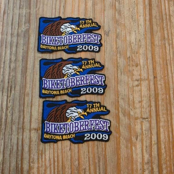 Curated 12-Piece Biker Rally Patch Collection - Sturgis & Biketoberfest 2009 For Sale - Image 4 of 9