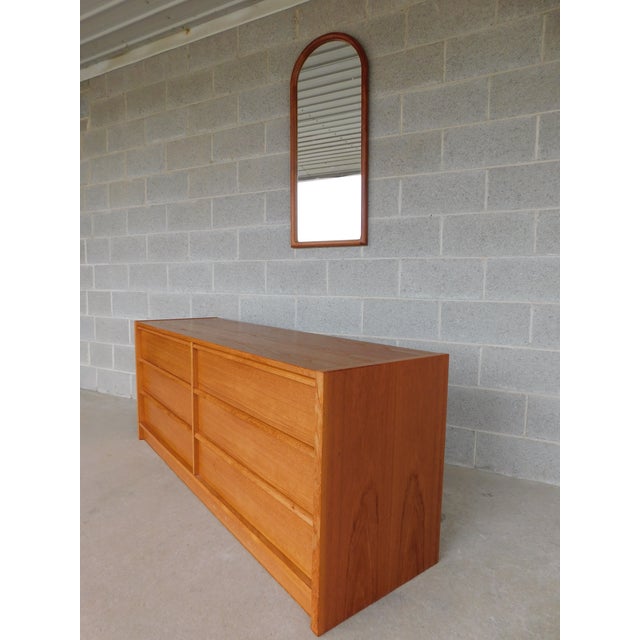 Jesper Danish Modern Teak Dresser and Mirror For Sale - Image 14 of 16