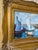 1990s Vintage Canvas of Sailboats With Gold Gilded Frame For Sale - Image 4 of 7