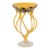 Vintage MCM Jozefina Krosno Hand Blown Jelly Fish Compote Yellow Cased Glass Bowl For Sale