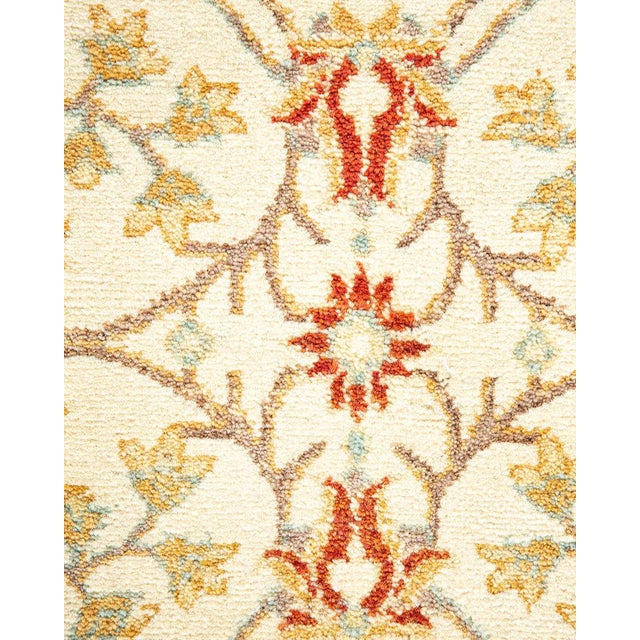 Traditional Mogul Collection Hand-Knotted Area Rug - Ivory 8' 1" x 10' 0" For Sale - Image 3 of 9