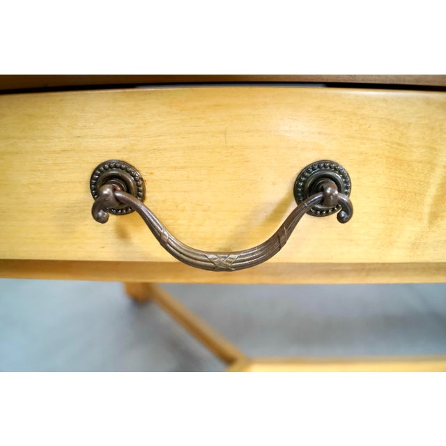 1970’s Long Solid Maple 8-Drawer Farm Table / Dining Table For Sale - Image 10 of 12