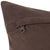 Brown Cowhide Leather Patchwork Pillow - Handmade With Feather Down For Sale - Image 8 of 9
