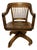 Early 20th Century Vintage Solid Oak Rolling and Swivel/Tilt Bankers Desk Chair For Sale