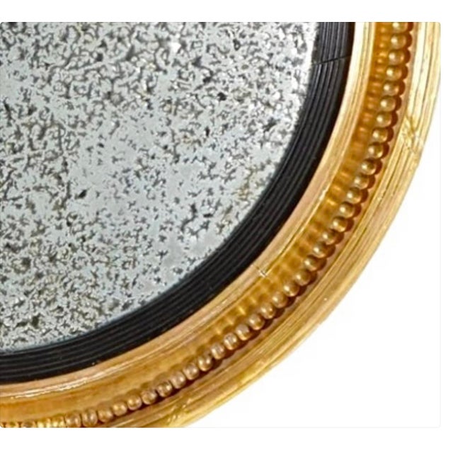 Large English Giltwood Convex Bullseye Mirror, by Charles Nosotti For Sale In Tampa - Image 6 of 9