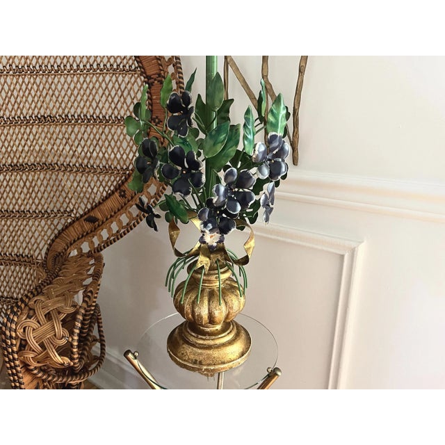 1960s Italian Topiary Lamp & Shade For Sale - Image 9 of 18