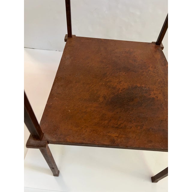 Vintage Industrial Iron Table For Sale - Image 11 of 13
