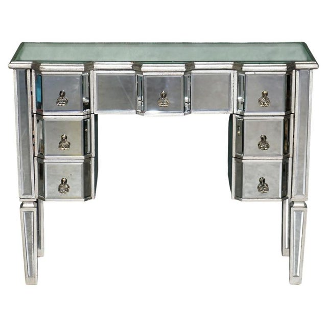Decorative Venitian Bevelled Glass Dressing Vanity Table Desk Drawers by Aeg, 2010 For Sale - Image 18 of 18