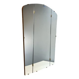 Vintage Wall Mirror with Swivel Wings by Unionsglas, 1950s For Sale