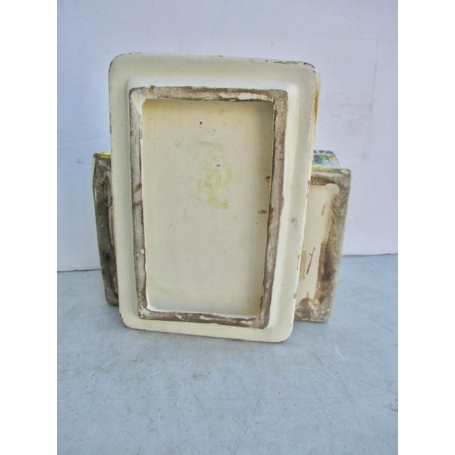 Ceramic Italian Faience Vanity Box Circa 1940s For Sale - Image 7 of 8