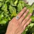 Art Deco Heart Emerald and Diamond Statement Cocktail Ring in 18k Gold Size 6.5 For Sale - Image 3 of 18