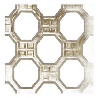 Schumacher Octavia Sisal Wallcovering In Sepia For Sale