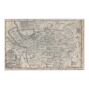 Antique British Map of Chesire by Thomas Kitchin