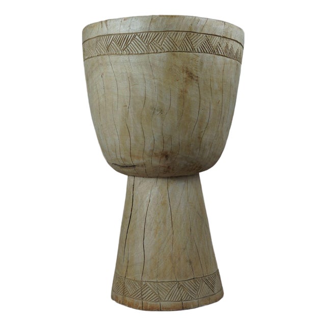 Tapered Wood Side Table, Cameroon For Sale