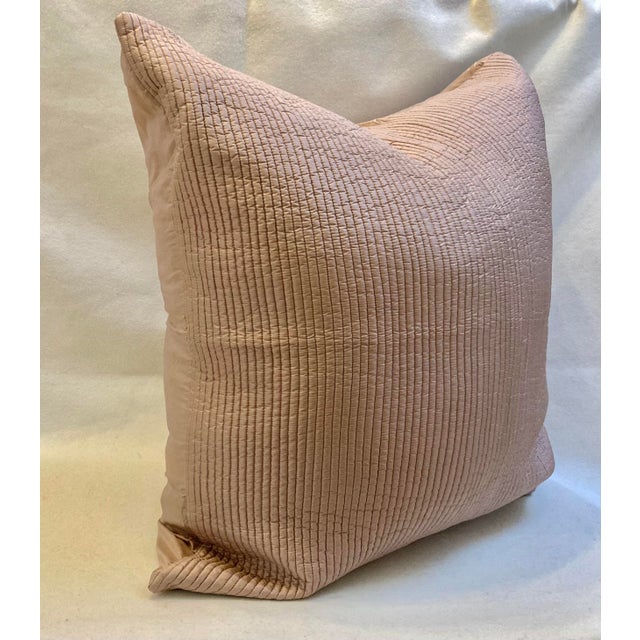 Add a touch of luxury to your bedroom with this beautiful fine linear quilted silk sham pillow . Made from 100% silk with...