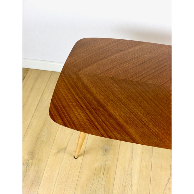 Wood Vintage Swedish Coffee Table in Walnut, 1970s For Sale - Image 7 of 13