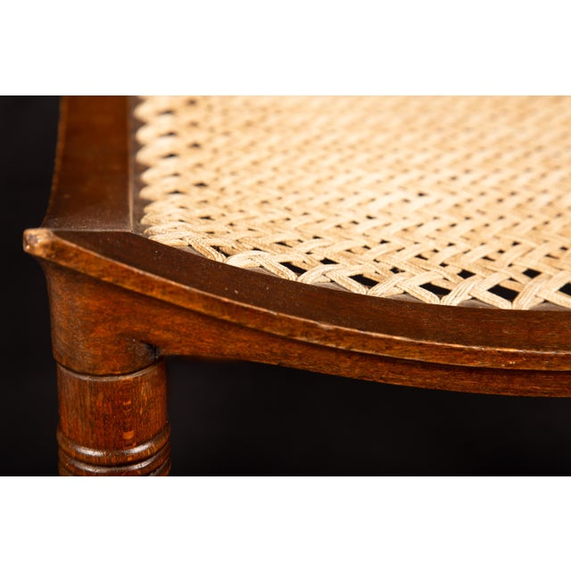 Mid 19th Century Wood and Cord Thebes Stool, 19th C For Sale - Image 5 of 6