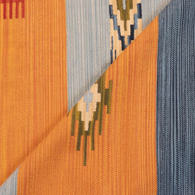 2020s Pasargad Home Kilim Multi Cotton Area Rug- 6' 0" X 9' 0" For Sale - Image 5 of 6