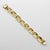 1960s 14k Gold Zelman & Friedman Vintage Textured Elongated Link Bracelet For Sale - Image 5 of 9