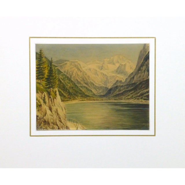 1950 Vintage Original Watercolor, Majesty's Point For Sale - Image 4 of 4