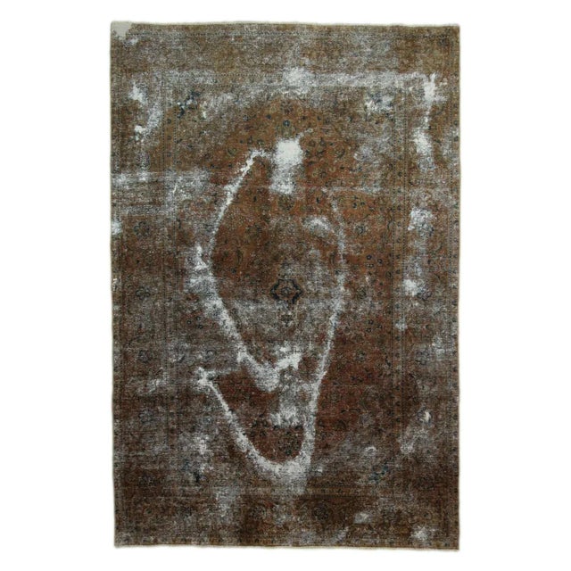 Vintage Middle Eastern Hand-Knotted Rug For Sale - Image 9 of 9