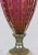 1950s Italian Mid-Century Murano Glass Table Lamp With Gold Inclusions and Marble Base For Sale - Image 5 of 9