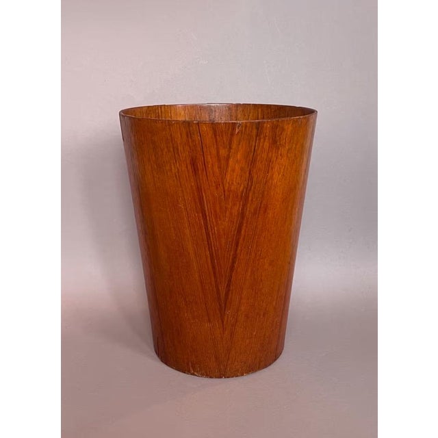 Mid-Century Modern Swedish Teak Waste Basket by Martin Aberg for Servex, 1960s For Sale - Image 12 of 12