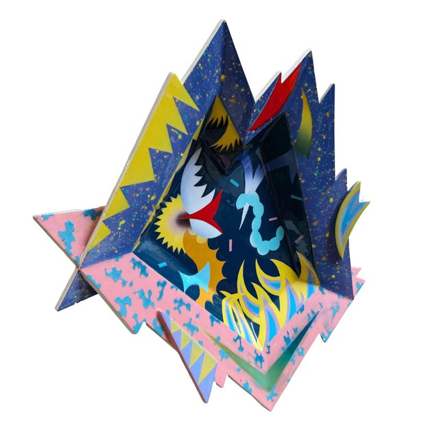 Modern 1984 Ceramic Post-Modern Sculpture by James Caswell Davis, Santa Monica For Sale - Image 3 of 11