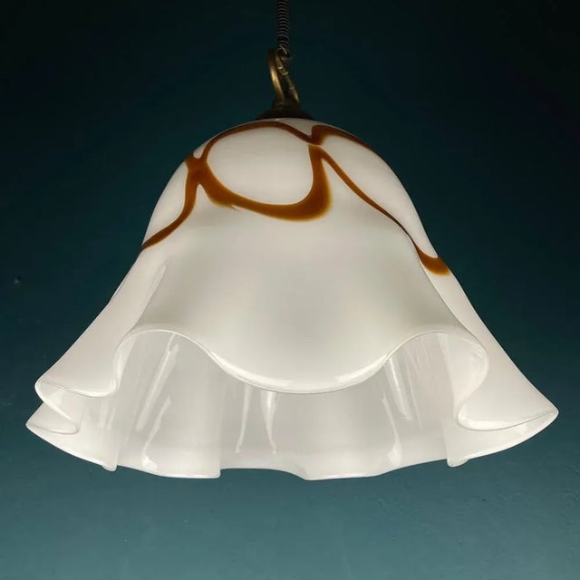 Vintage Murano Glass Pendant Wallpaper Lamp from Vetri Murano, Italy, 1970s For Sale - Image 4 of 13