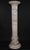 Neoclassical Vintage 36+ Inch Neoclassical Decorative Alabaster Column Stand For Sale - Image 3 of 12
