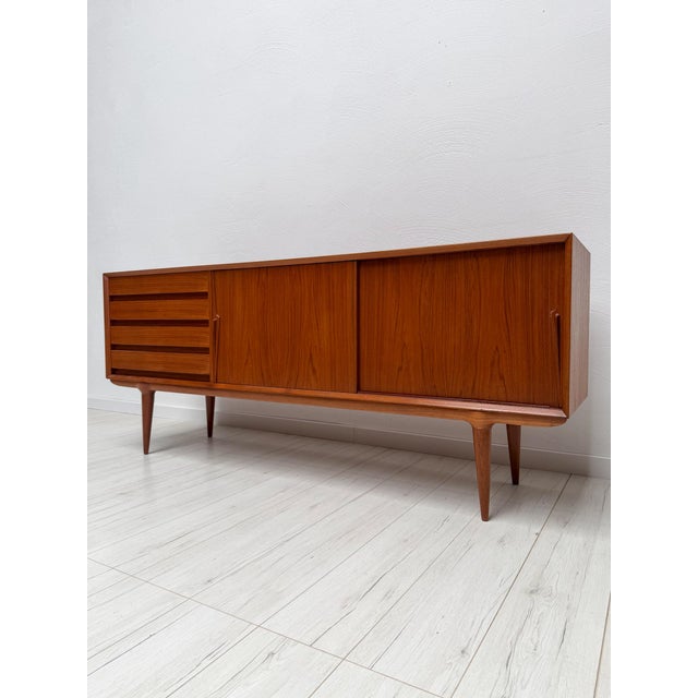 1960s Vintage Danish Model 18 Sideboard in Teak by Gunni Omann for Omann Jun, 1960s For Sale - Image 5 of 13