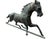 Late 19th Century 19th Century Patchen Horse Weathervane, Attributed to W. A. Snow Iron Works, Boston, Ca. 1880s For Sale - Image 5 of 10