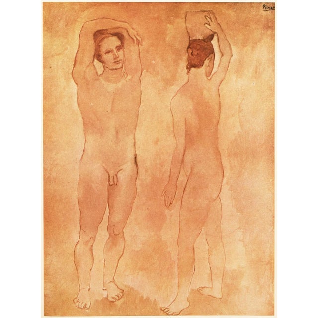 1948 After P. Picasso "Les Adolescents", First Edition Period Parisian Offset Lithograph For Sale - Image 10 of 10