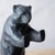 Traditional Takaoka Tekki Cast Iron Bear Bookends, Urushi Finish, c.1990 For Sale - Image 3 of 8