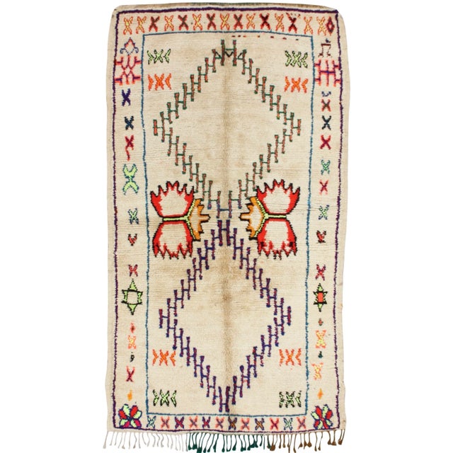 Mid 20th Century Vintage Moroccan Rug - 8' X 4'4'' For Sale In New York - Image 6 of 6