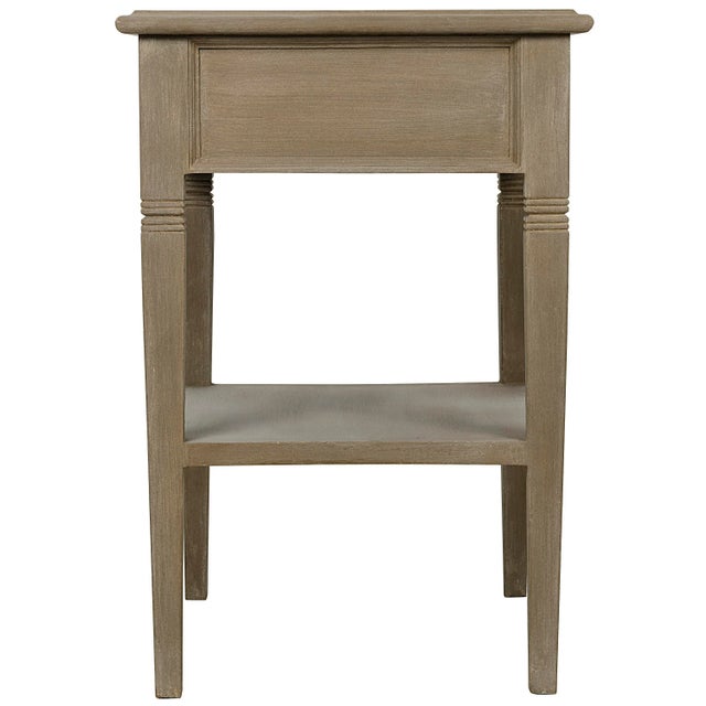 Contemporary NOIR Oxford 1-Drawer Side Table in Weathered For Sale - Image 3 of 5